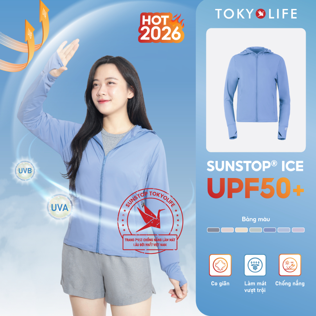 [LIVESTREAM] Áo khoác chống nắng nữ TOKYOLIFE SunStop Ice siêu mát lạnh thoáng khí có mũ rộng vành 40000092 | BigBuy360 - bigbuy360.vn