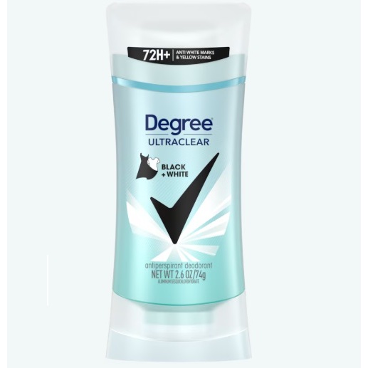Lăn khử mùi Degree UltraClear Black + White 74g (Mỹ)
