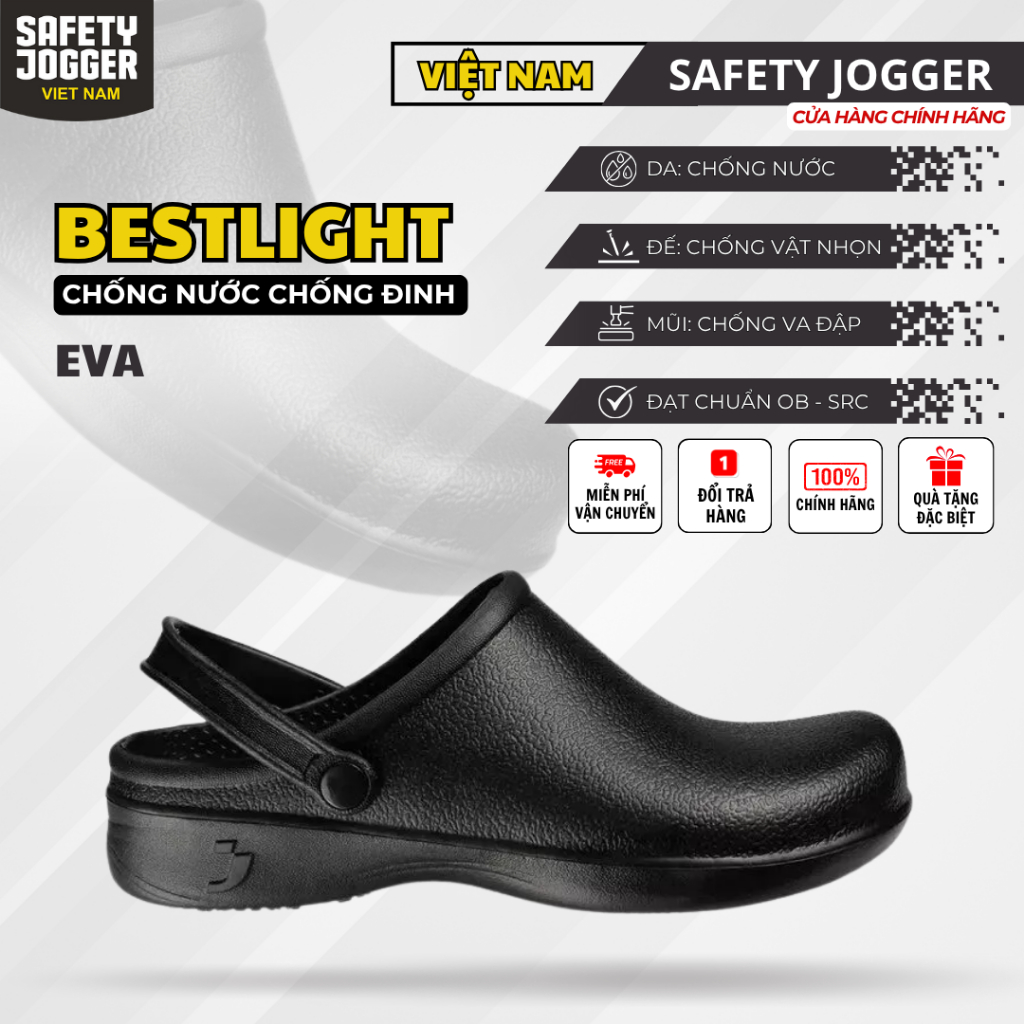[SAFETY JOGGER] Giày Bảo Hộ Safety Jogger Bestlight Siêu Nhẹ Giảm Sóc Chống Trơn Trượt Dầu Mỡ