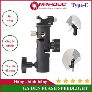 Gá đèn Flash gắn dù MINH ĐỨC CAMERA, cố định chân đèn, tripod, đầu ốc linh hoạt, được làm từ hợp kim chắc chắn, nhỏ nhẹ