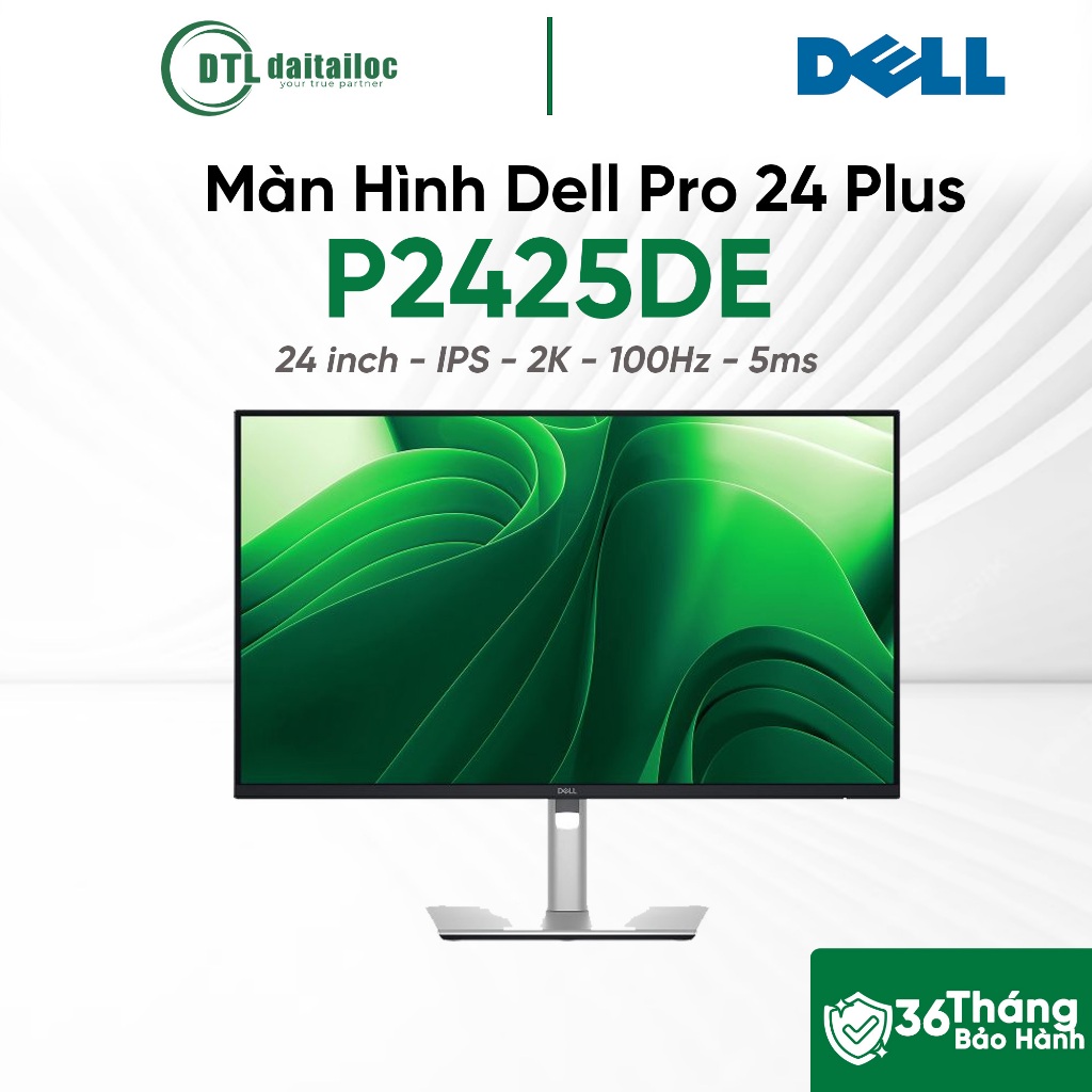 Màn Hình Dell Pro 24 Plus P2425DE 24 Inch | IPS | 2K | 100Hz | 5ms | Chính Hãng | Bảo Hành 36 Tháng