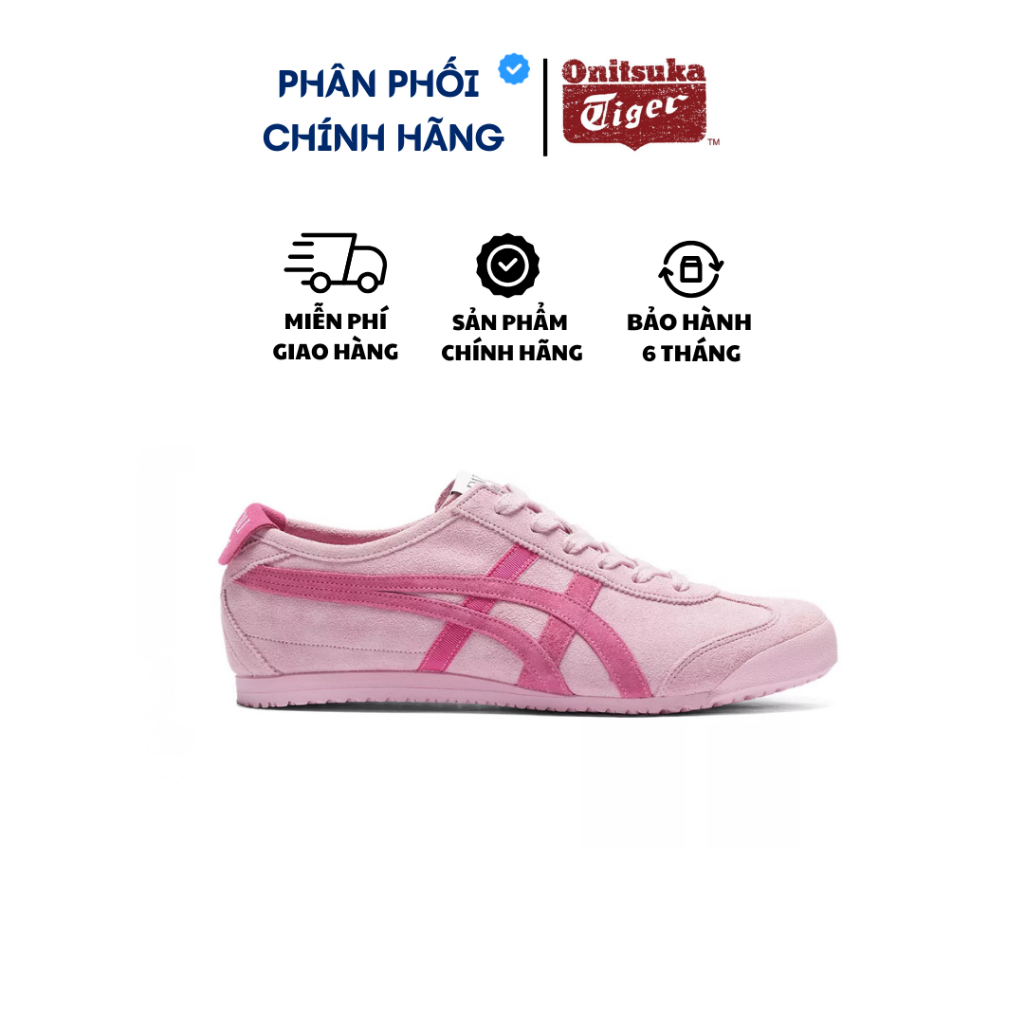 Giày Onitsuka Tiger Chính Hãng, Onitsuka Tiger Mexico 66 Patou Hồng Real Fullbox