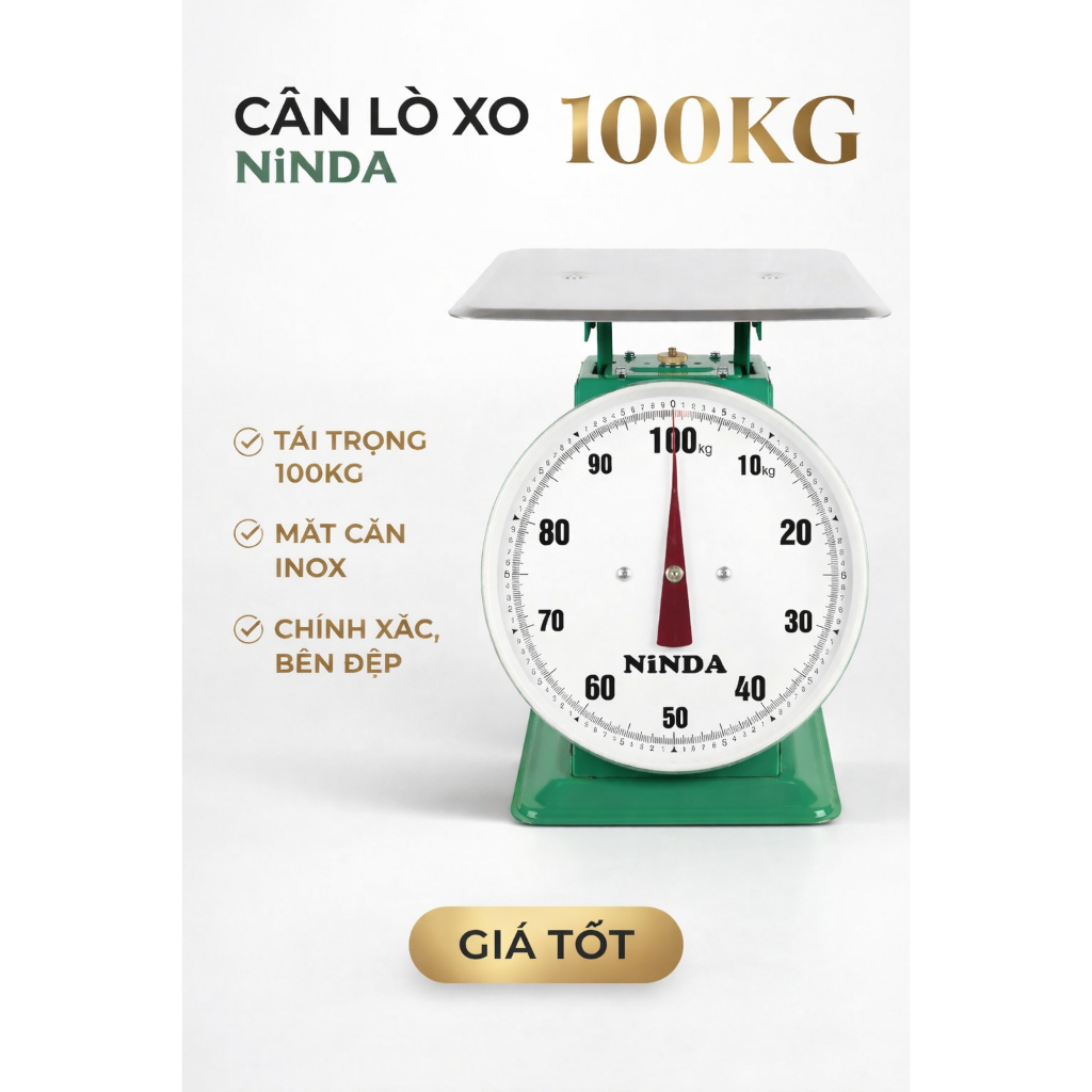 Cân đồng hồ lò xo NiNDA ND 100kg