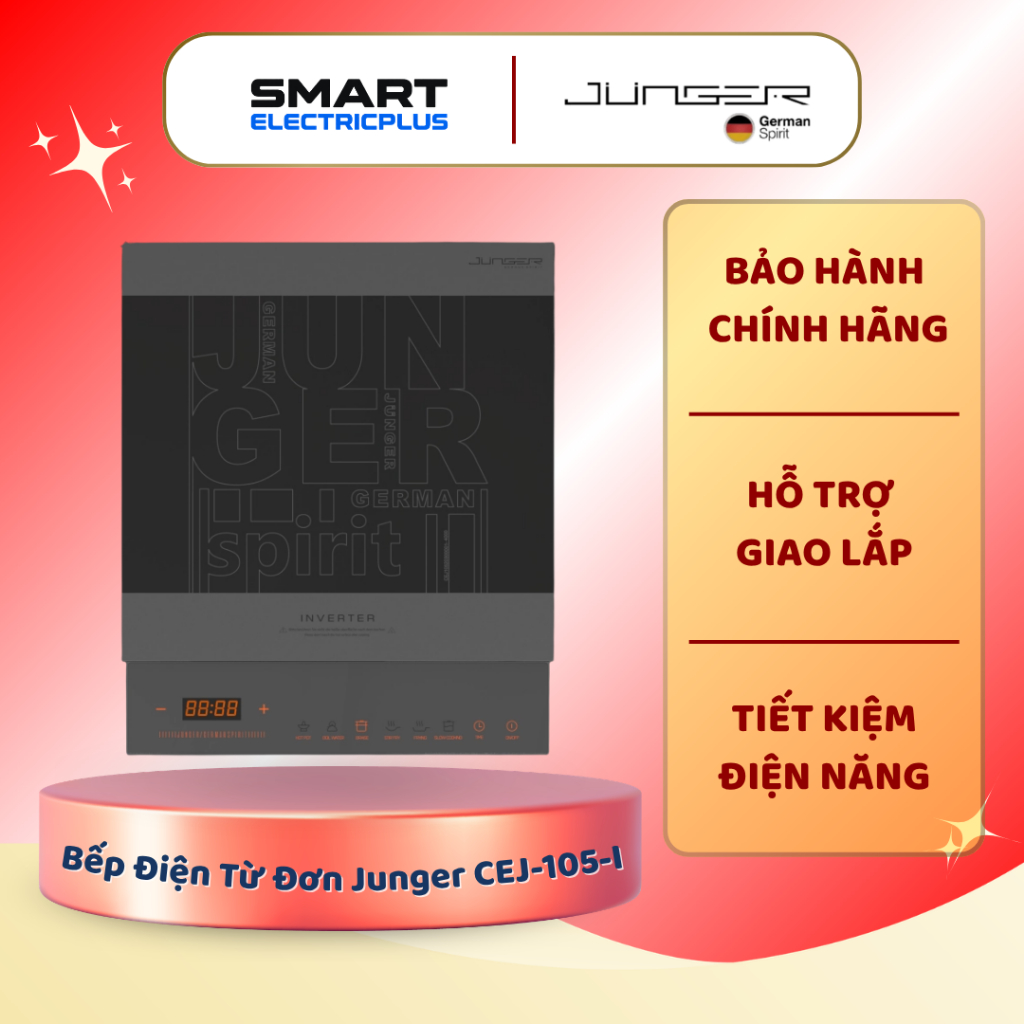 Bếp Điện Từ Đơn Junger CEJ-105-I – Hiệu Suất Cao, Thiết Kế Sang Trọng