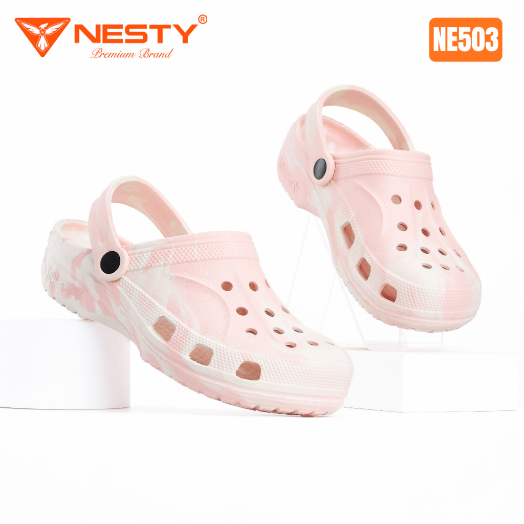 [NE503] [Tặng Charm] Dép Sục NESTY Màu Hồng Loang Êm Nhẹ, Chống Trơn Trượt | BigBuy360 - bigbuy360.vn