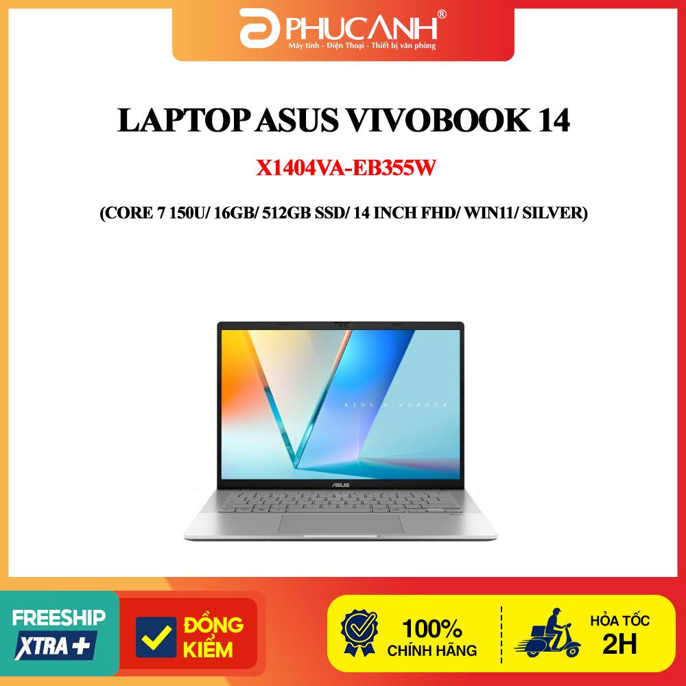 Laptop Asus Vivobook S14 S3407VA-LY146W (Core 5 210H/ 16GB/ 512GB SSD/ 14 inch WUXGA/ 60HZ/ Win11/ S