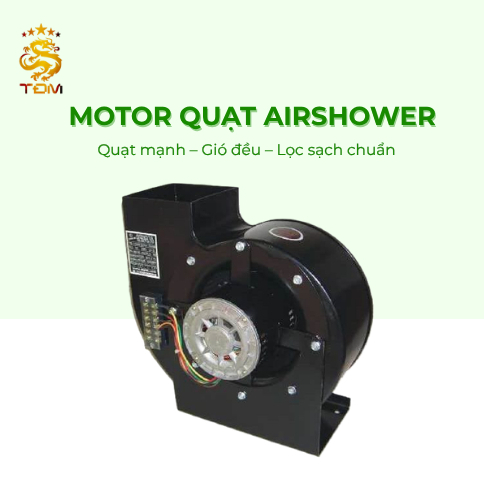 Quạt Motor Phòng Tắm Khí Airshower - Động cơ Phòng thổi khí EDF240
