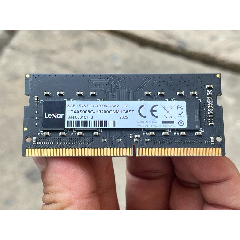 bán ram laptop DDR4 8GB 3200 Lexar  hàng cũ like new zin chính hãng mọi