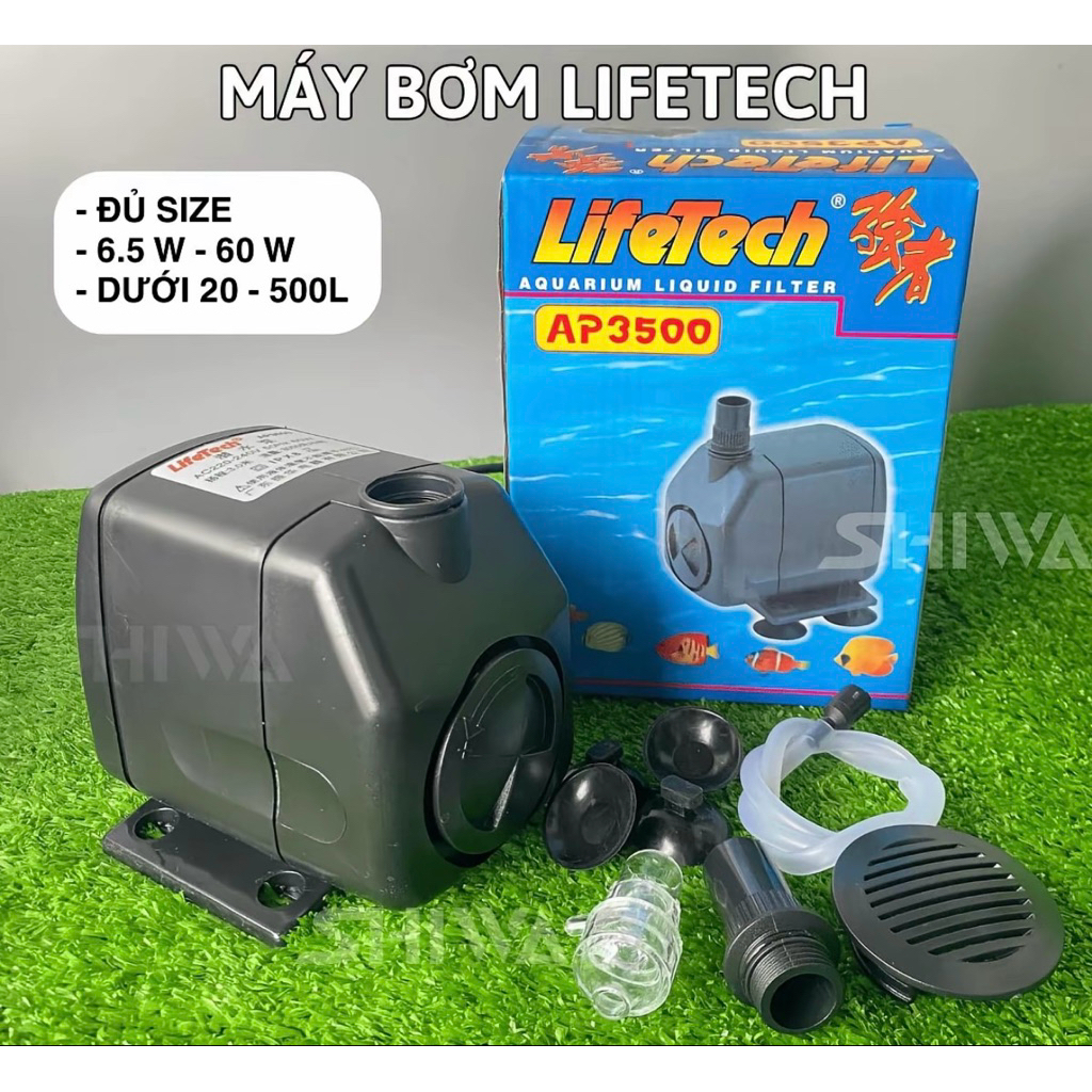 MÁY BƠM NƯỚC HỒ CÁ LIFETECH AP3500 – MẠNH MẼ, TIẾT KIỆM, BỀN BỈ