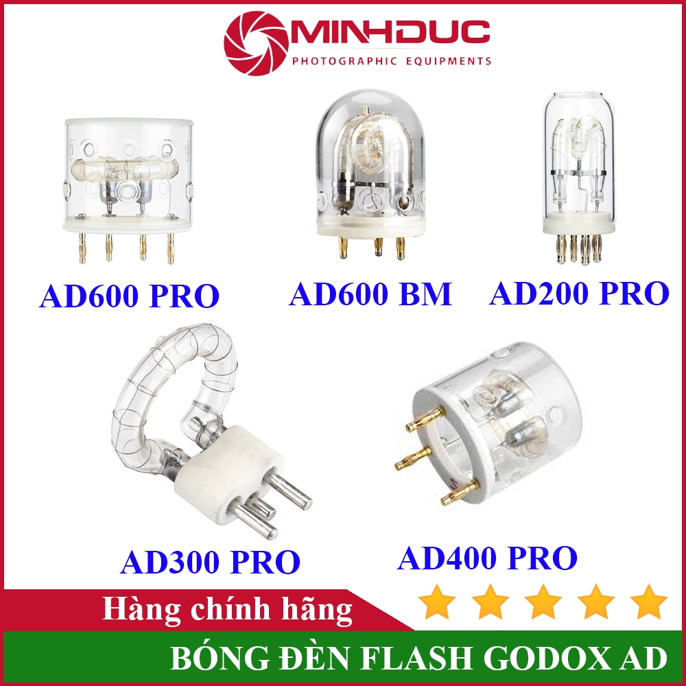 Bóng đèn Flash Godox AD200, AD300, AD400, AD600 - MINH ĐỨC CAMERA