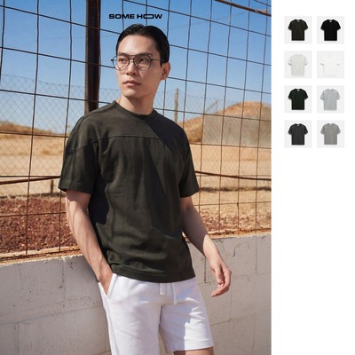 [N] Áo Thun Boxy Line Division 360GSM Vải Cotton Thoải Mái Đầy Đặn Giữ Form, AT0345 SOME HOW STORE