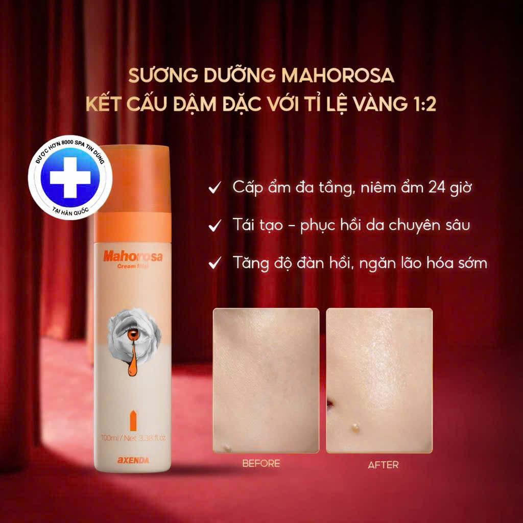 KEM DƯỠNG DẠNG XỊT KHOÁNG CĂNG BÓNG DA TỨC THÌ MAHOROSA CREAMIST AXENDA 100ml Pharmesthetic