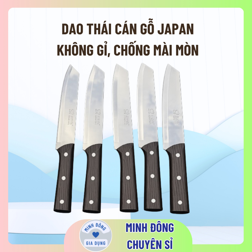 Dao thái cán gỗ Japan
