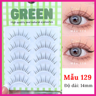 Mi Giả Gân Trong Quốc Dân Mẫu 129 Độ Dài 14mm GREEN Thủy Mi