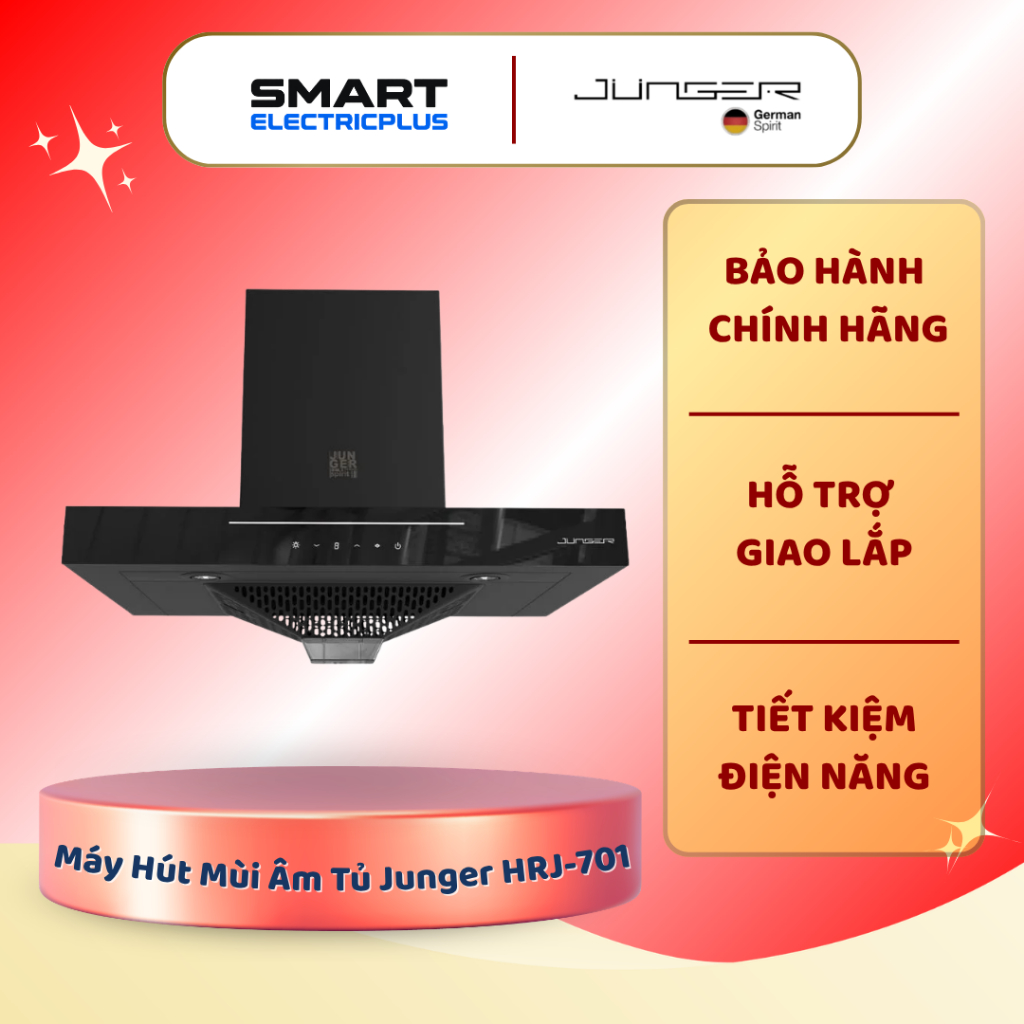 Máy Hút Mùi Âm Tủ Junger HRJ-701 – Khử Mùi Nhanh, Tiện Nghi Cho Gian Bếp
