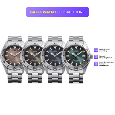 Đồng hồ Nam ORIENT Mako 40 RA-AC0Q dây thép đeo tay kính Sapphire chống nước 20ATM caocấp chính hãng