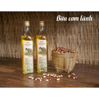 [chai thủy tinh] Dầu phộng Hương Khê 500ml