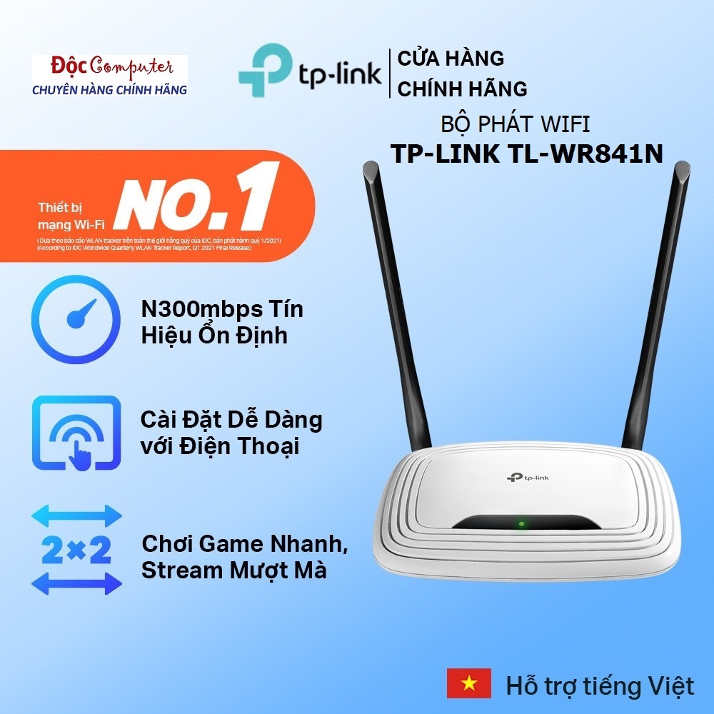 Bộ Phát Wifi TPLink 841N Chuẩn N 300Mbps (TP-Link TL-WR841N/ TP-Link TL-WR840N/ TP-Link TL-WR820N Ch