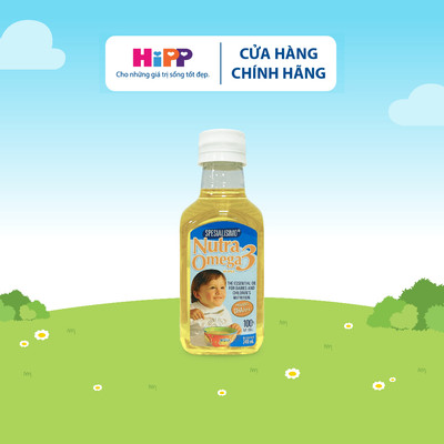 Dầu cá ăn dặm Nutra Omega 3 nhập khẩu từ Chi lê 240ml bổ sung DHA & EPA_(HiPP)