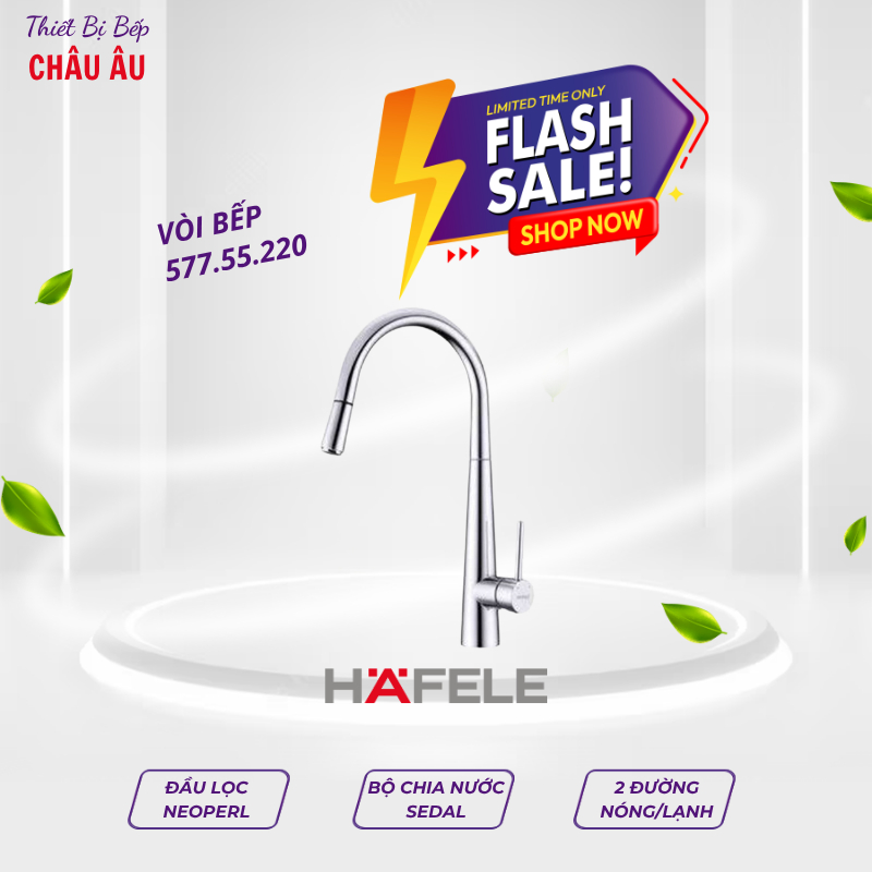 VÒI BẾP HÄFELE HT21‑CH1P245 – TIỆN NGHI CHO GIAN BẾP HIỆN ĐẠI