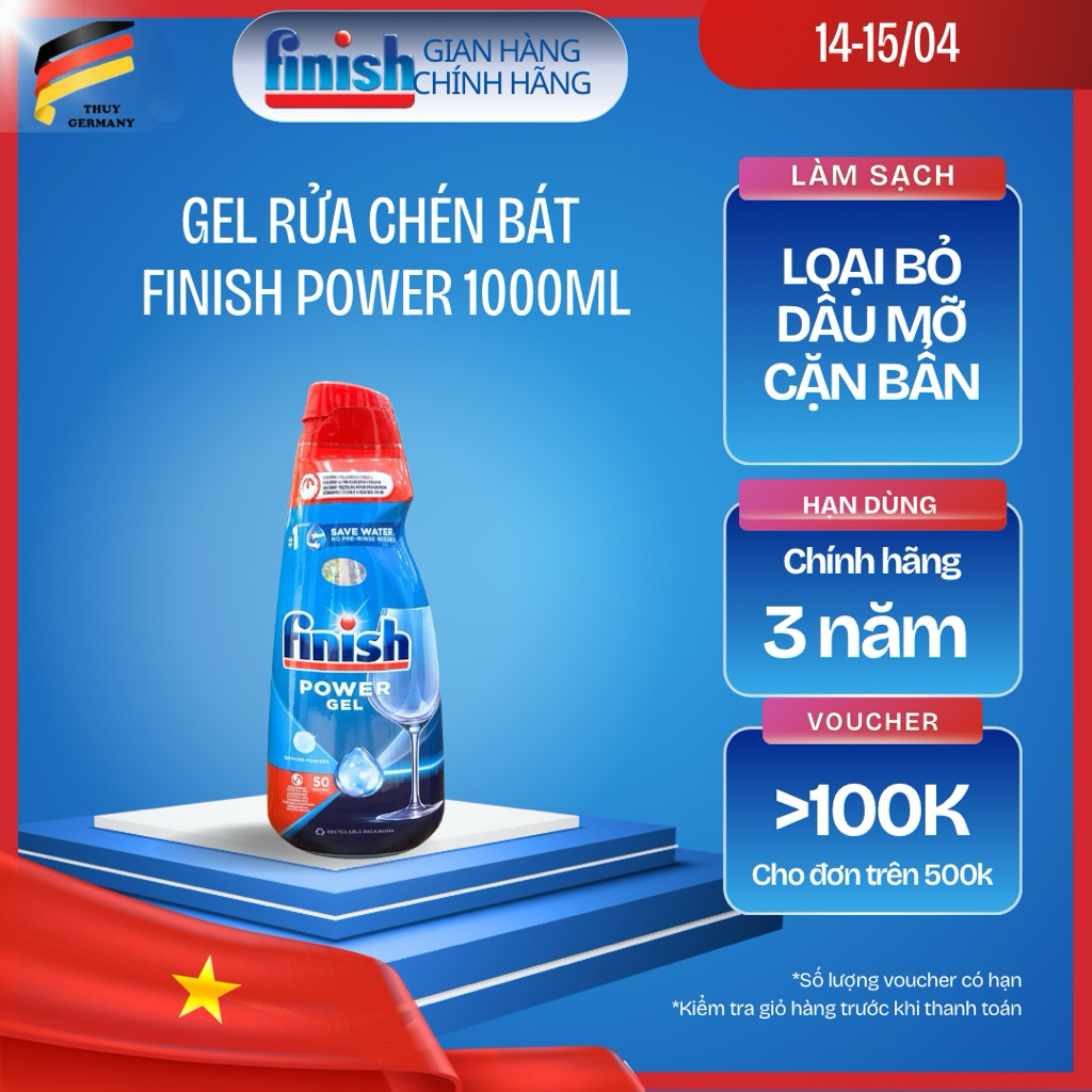 GEL RỬA BÁT FINISH ALL IN 1 DÙNG CHO MÁY RỬA BÁT