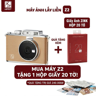 Máy ảnh chụp lấy liền HPRT Z2, Bluetooth 5.2, Phong cách cổ điển, Có màn hình, In ảnh từ điện thoại