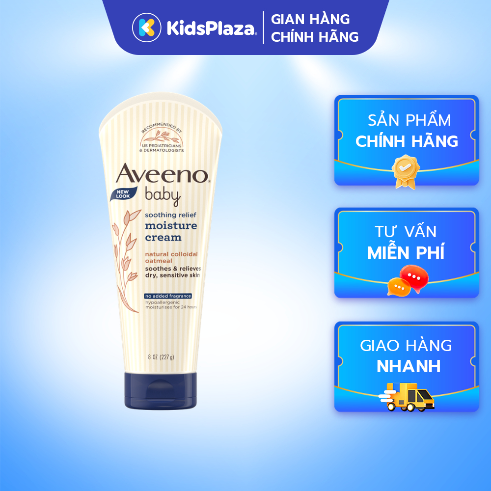 Kem dưỡng ẩm cho da nhạy cảm Aveeno 227g - chính hãng KidsPlaza