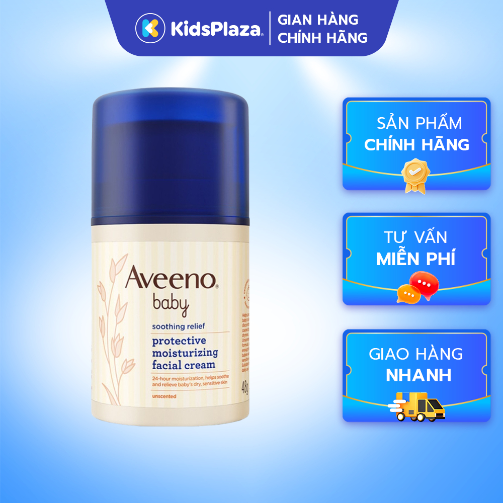 Kem dưỡng ẩm da mặt Aveeno 48g 0M+ - chính hãng KidsPlaza