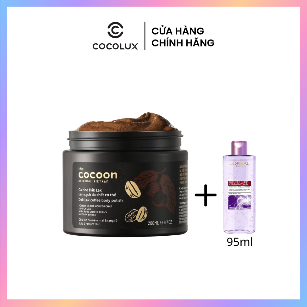 Tẩy Tế Bào Chết Body Cocoon Dak Lakà Phê Đắk Lắk 200ml (Mã Mới)