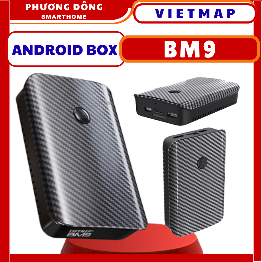 ANDROID BOX VIETMAP BM9 RAM 4GB ROM 64GB - Nhỏ Gọn, Định Vị Trực Tuyến, Dễ Lắp