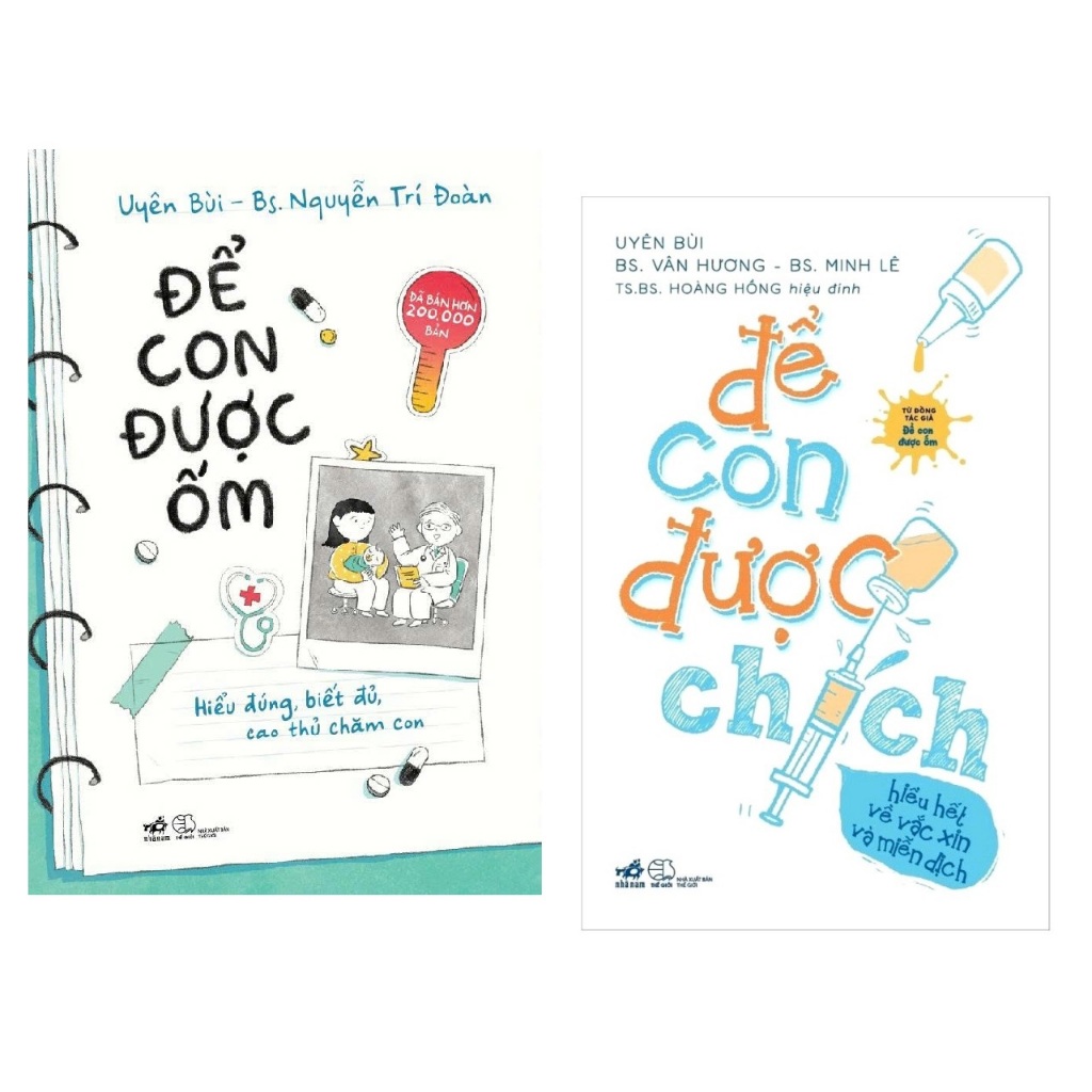 Sách - [Combo] Để Con Được Ốm + Để Con Được Chích