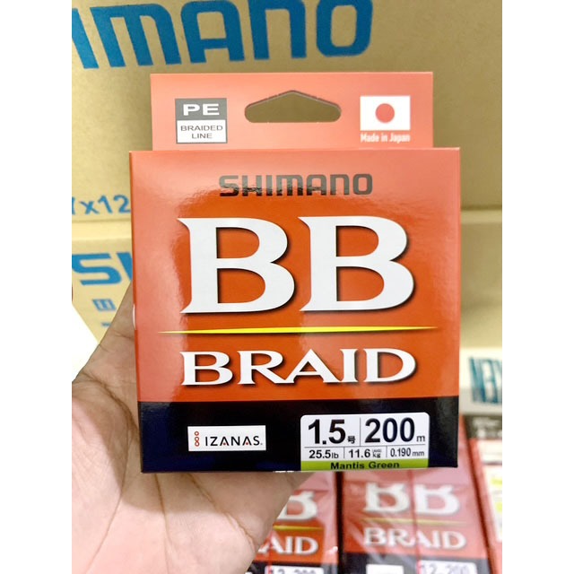 DÂY PE SHIMANO BB BRAID 4X PE Line 200M