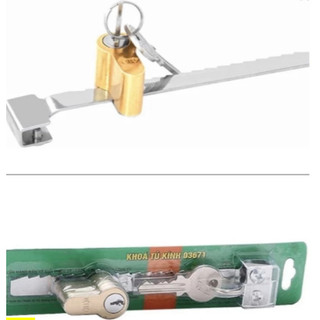 Khoá tủ kính việt tiệp 03671 củ đồng