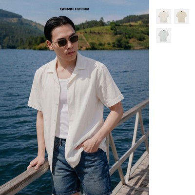 [N] Áo Sơ Mi Relaxed Cuban Camplife 2 100% Polyester Cao Cấp Thoải Mái, SM0205, SOME HOW STORE