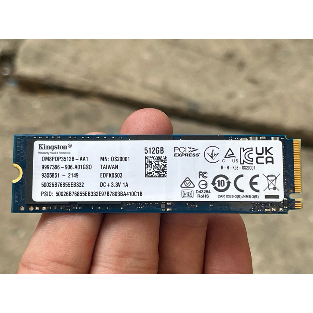 bán SSD Kingston 512GB 512GB zin chính hãng  sức khỏe 98%