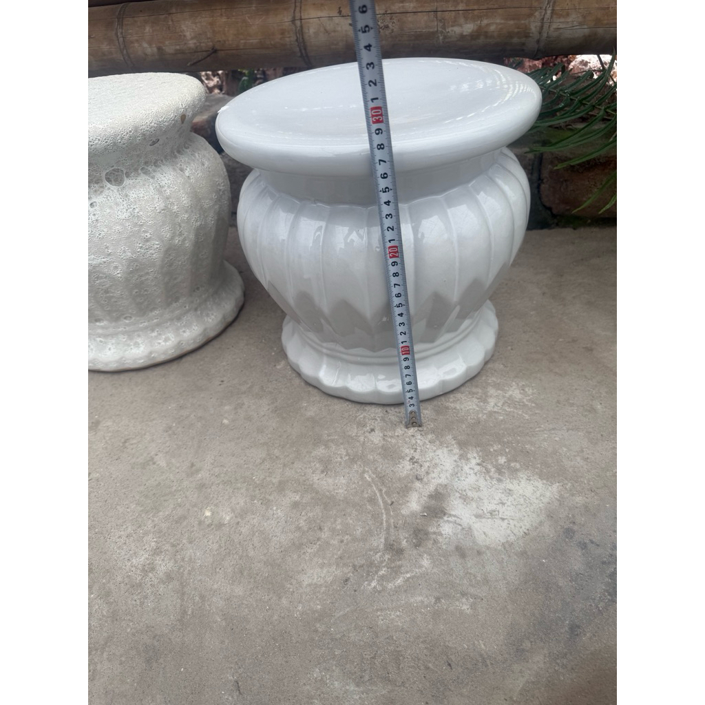 đôn sứ kê chậu cây ( cao 28cm - bề mặt 28cm)