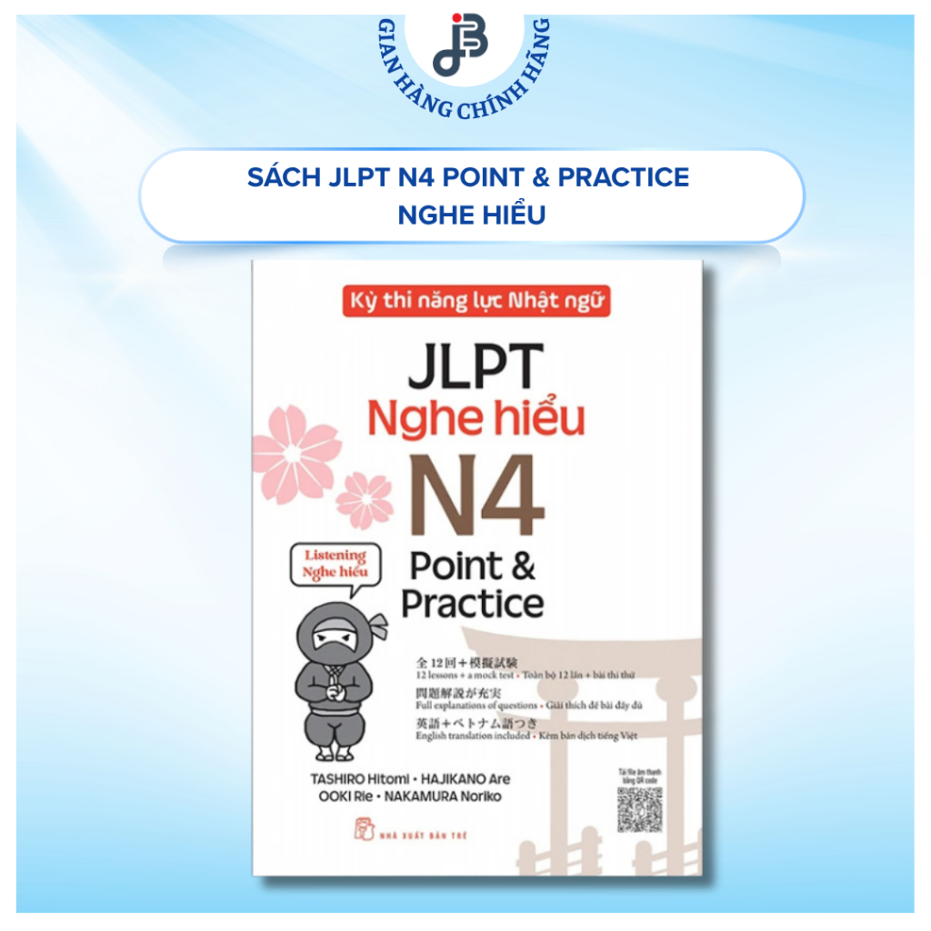 Sách - Kỳ thi năng lực Nhật ngữ - Point & Practice N4 - Ngữ pháp (Pointo & Purakutisu N4 Bunpou)