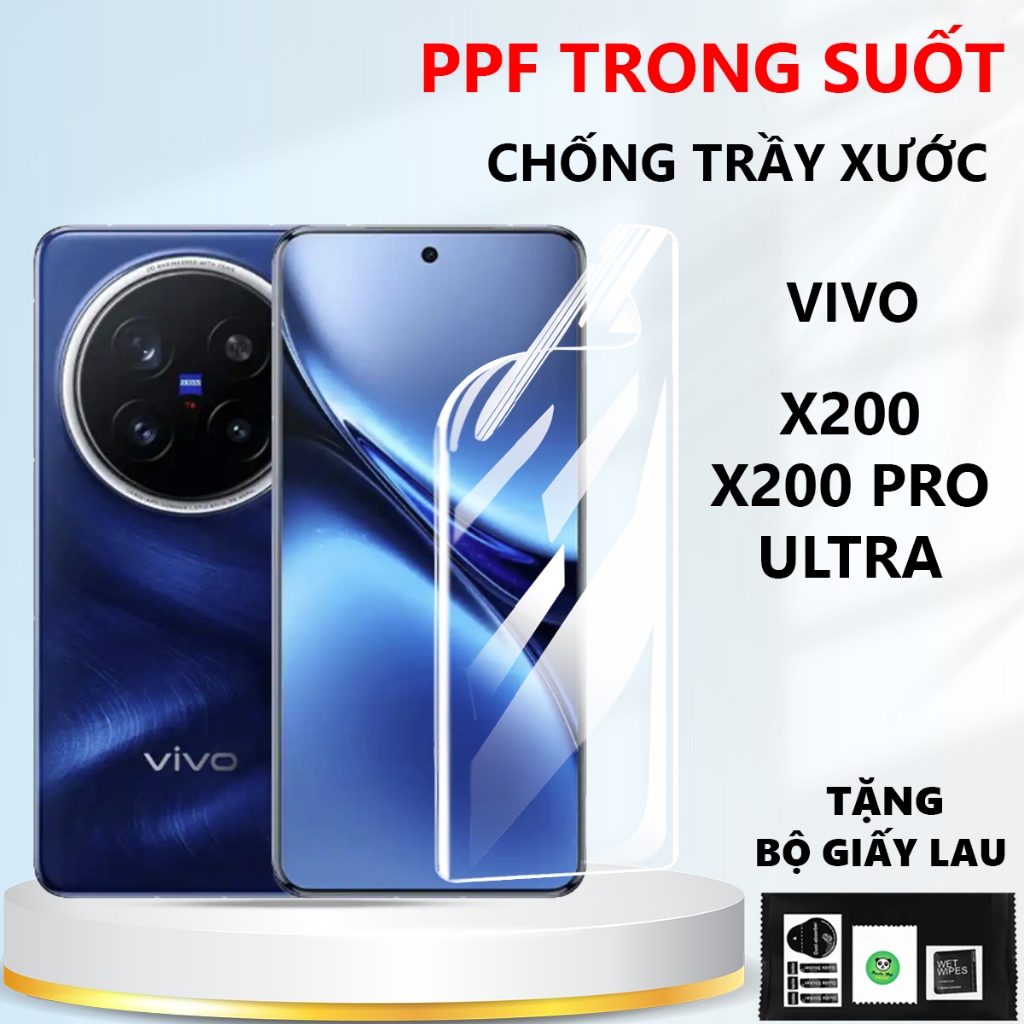 Miếng dán PPF màn hình VIVO X200/ X200 PRO/ X200 ULTRA full màn,chống trầy xước-Panda