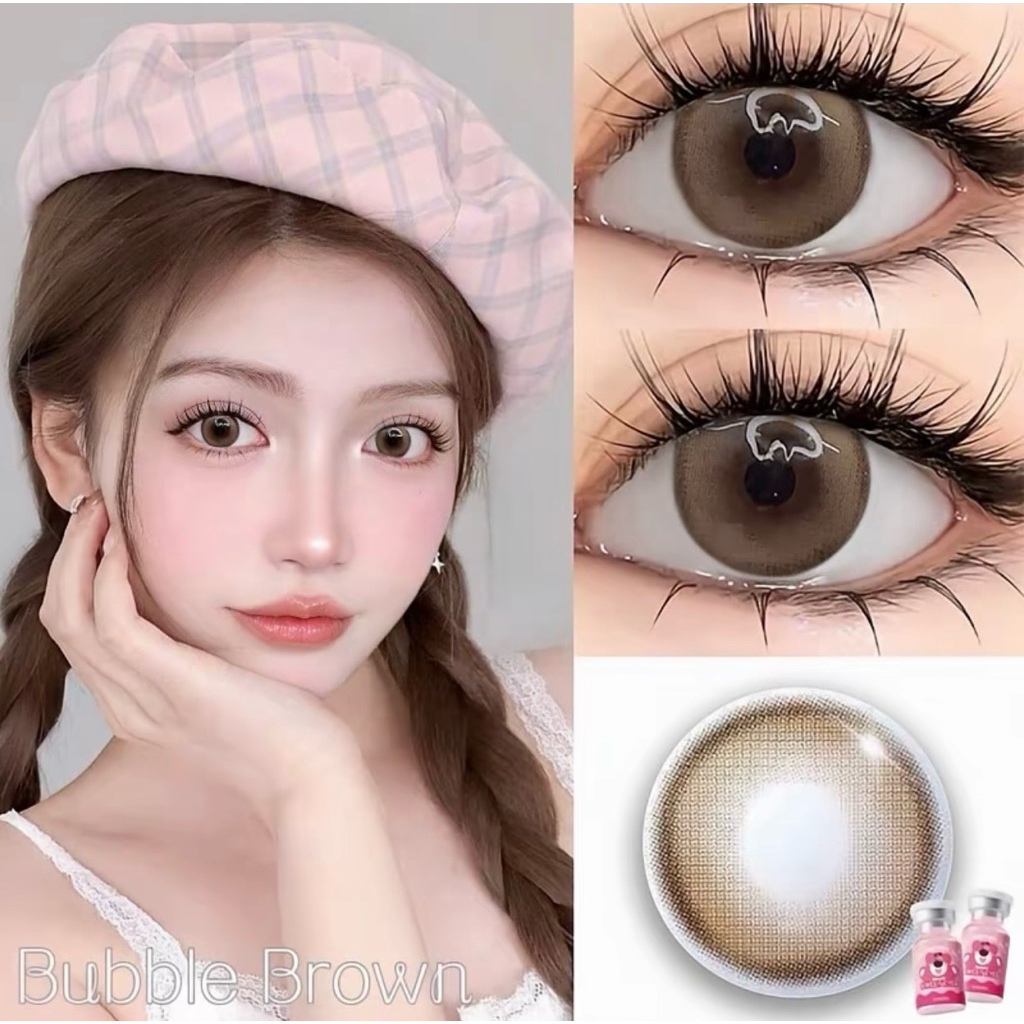 3 Kính áp tròng TẶNG combo Ngâm nhỏ Fresh Lady [ 0-4 độ]