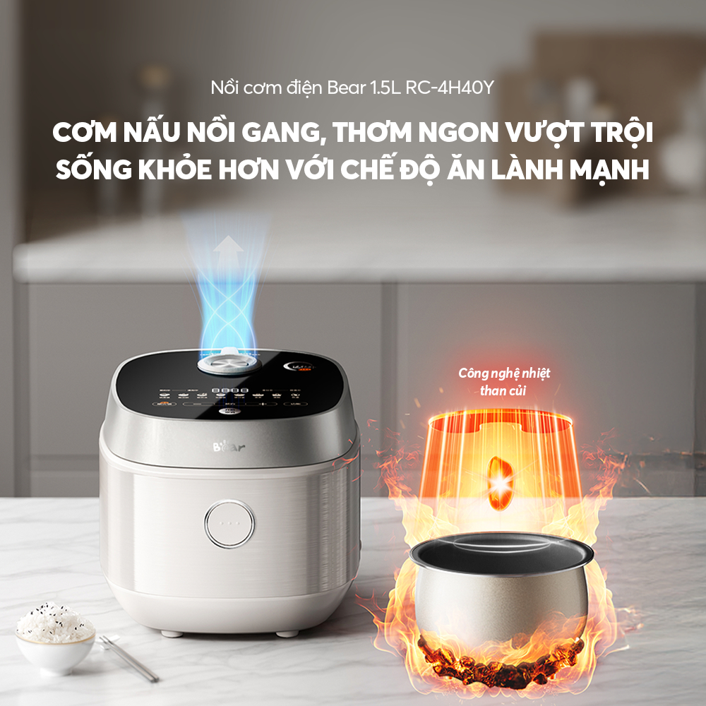 Nồi cơm điện Bear 1.5L RC-4H40Y