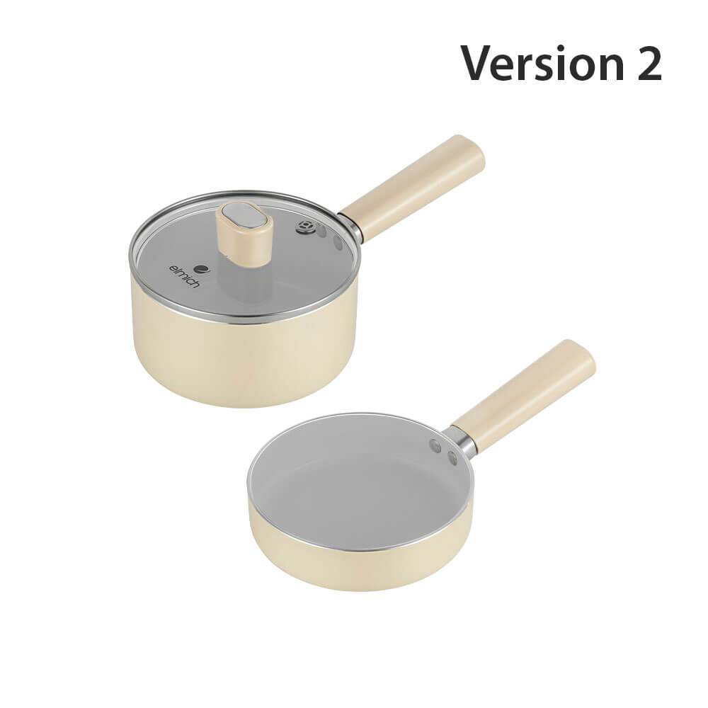 SVIP - Bộ nồi chảo chống dính sứ Elmich Baby EL 1168