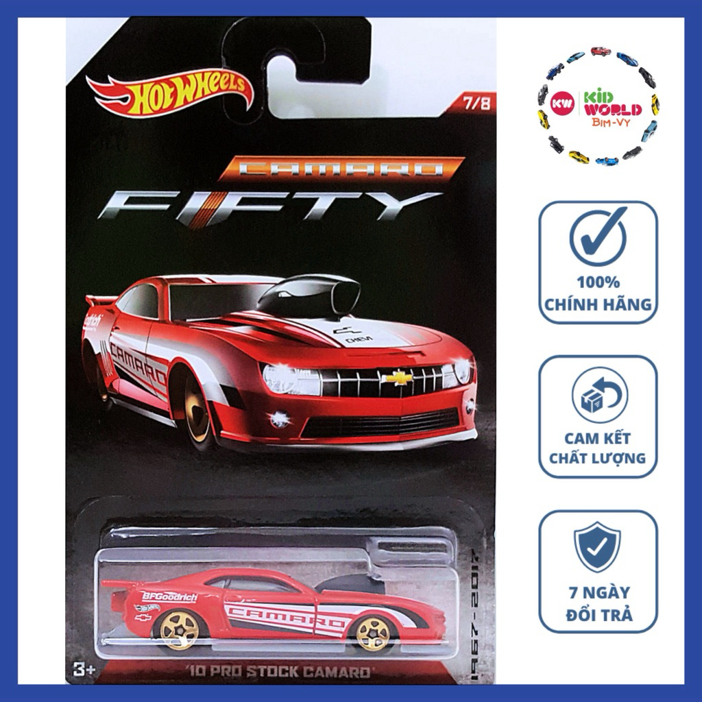 Xe mô hình Hot Wheels Camaro Fifty Series 2017 '10 Pro Stock Camaro DWC91.