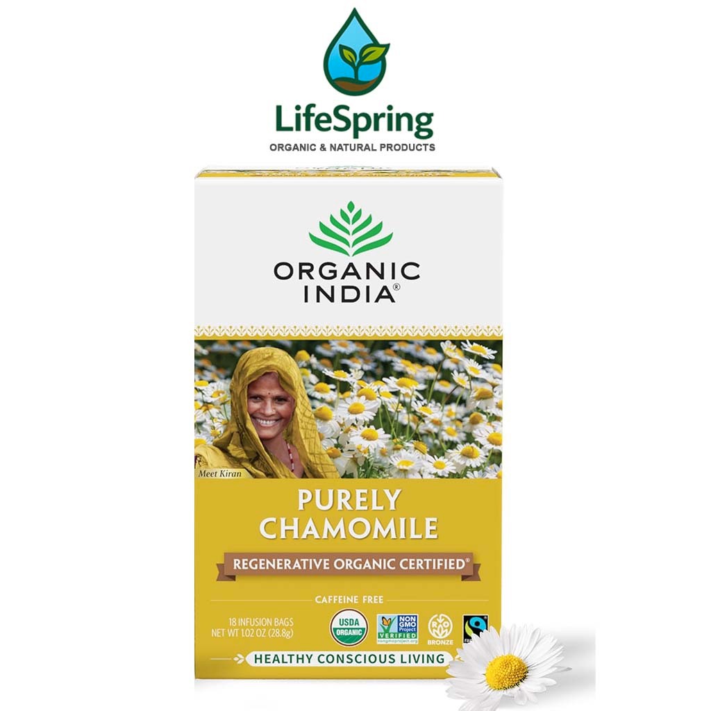 Trà Hoa Cúc Hữu Cơ Organic India Purely Chamomile, 18 Túi Trà