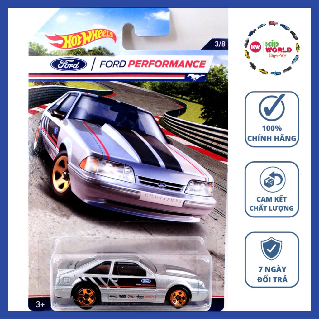 Xe mô hình Hot Wheels Ford Performance Series '92 Ford Mustang DJK87.