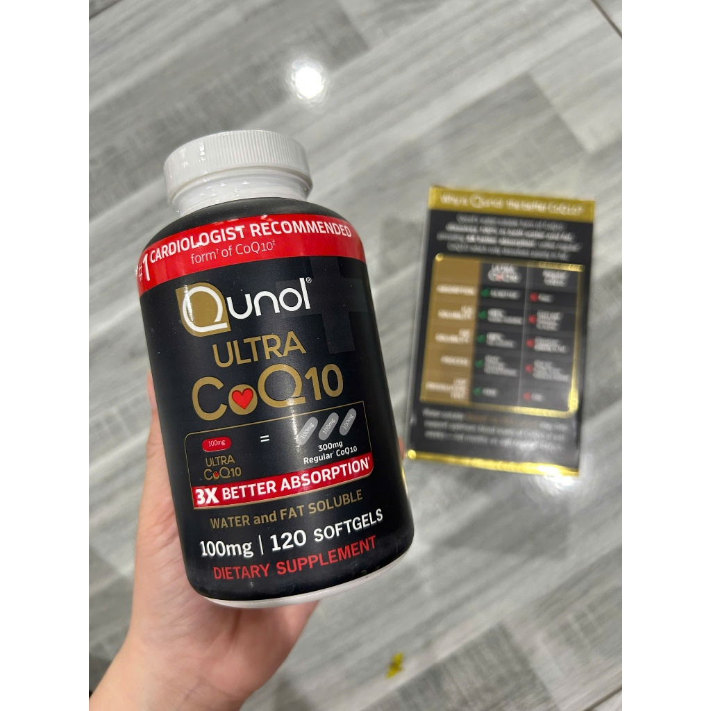 Viên Uống Hỗ Trợ tim mạch CoQ10 Qunol Ultra CoQ10 100mg 120 viên USA
