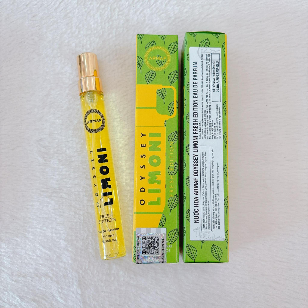 [Hàng Cty] Nước Hoa Unisex Armaf Odyssey Limoni Fresh Edition 10ml