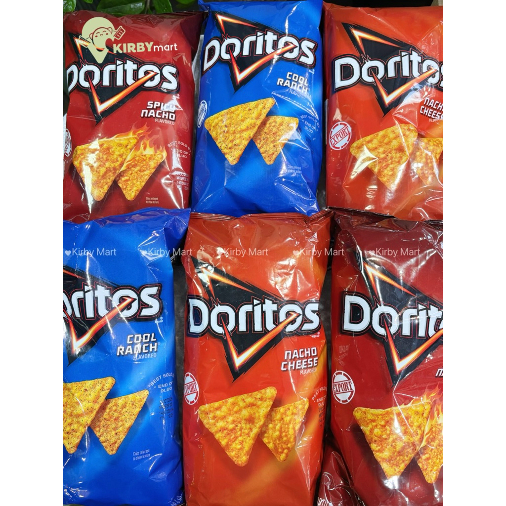 Snack Doritos Mỹ Nacho Cheese / Cool Ranch / Spicy Nacho gói lớn 255.1g – Bánh Bắp Tam Giác Giòn Nhậ