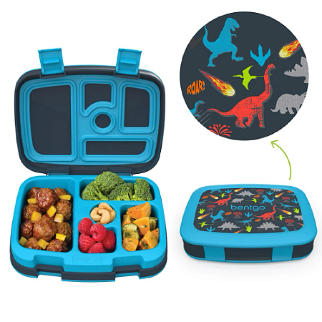 [🇺🇸 Hàng Mỹ] Hộp cơm chia ngăn cho bé Bentgo Kids Snap & Go Leak-Proof Lunch Box nhiều hình