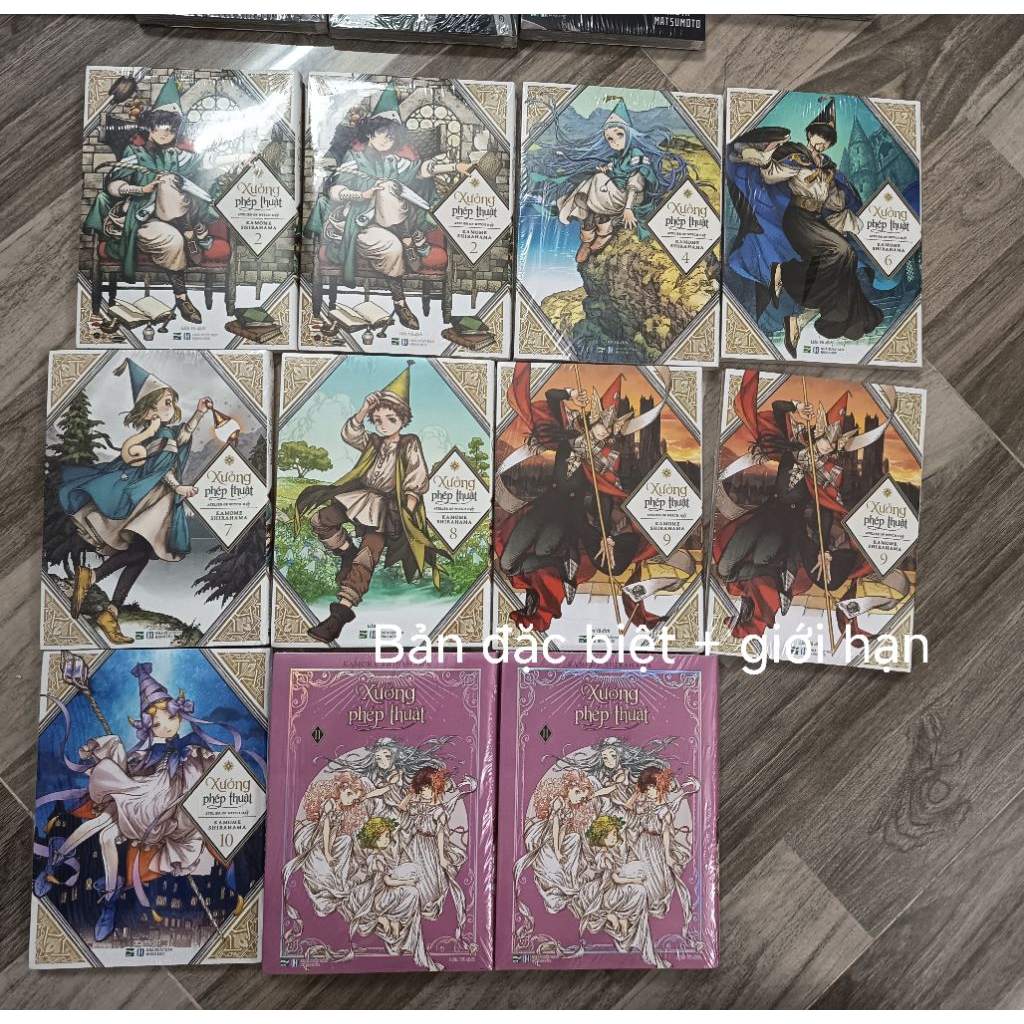 update (fb rẻ hơn) sổ đặc biệt seal kèm standee xưởng phép thuật 1-2-3-4-5-6-7-8-9-10-13-14 đặc biệt