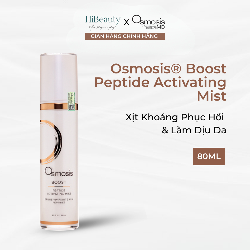 Xịt Khoáng Phục Hồi Và Làm Dịu Da – Osmosis Boost Peptide Activating Mist - 80ml